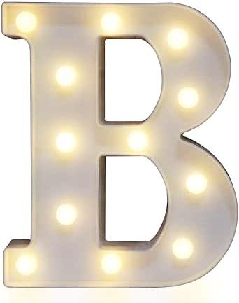 Pooqla LED Marquee Letter Lights Sign, Light Up Alphabet Letter for Home Party Wedding Decoration B Light Up Letter, Letter Lights, Lighted Marquee Letters, B Letter, Light Letters, Marquee Letters, Home Party, Lighted Signs, Wedding Decoration