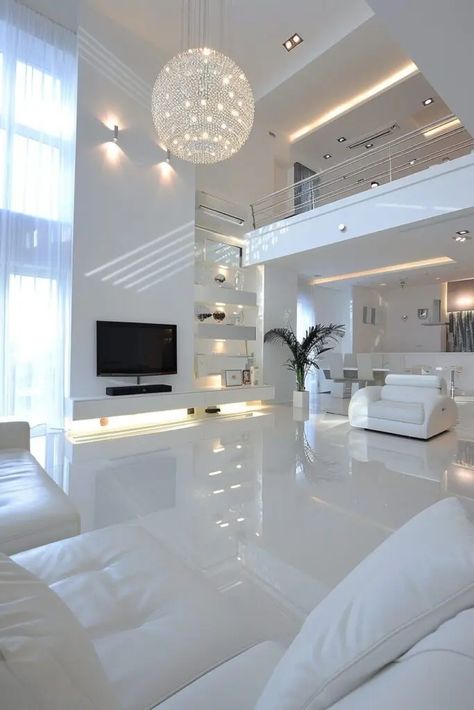 Transform Your Space: 20 Modern Living Room Ideas for a Luxurious White Interior Ruang Tv, تصميم داخلي فاخر, Dream Apartment Decor, تصميم للمنزل العصري, Dream House Rooms, Luxury Homes Interior, Luxury Homes Dream Houses, Dream House Interior, Design Your Dream House