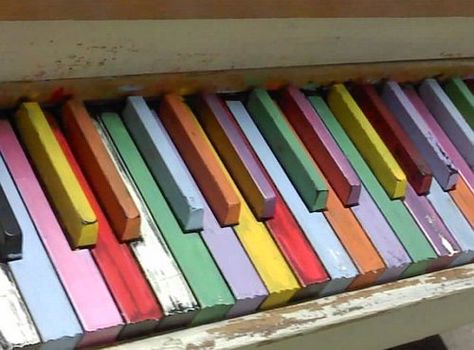 piano Colored Piano, Painted Pianos, Piano Parts, Piano Art, Old Pianos, Piano Keys, Music Room, Sound Of Music, Musical Instrument