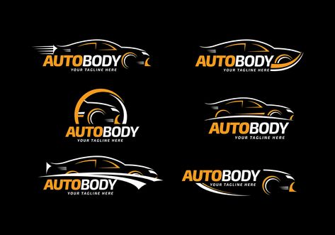 Collection Car Auto Body Logo Template. Set of Modern Car Illustration Templates by Visionheldup.  #car #colorfulbackground #carro #camionpattern #truck #vector #vecteezy #cartemplate #carlogo Auto Shop Logo, Logo Design Samples, Body Logo, Car Logo Design, Lab Logo, Free Logo Templates, Decor Logo, Auto Body Shop, Text Logo Design