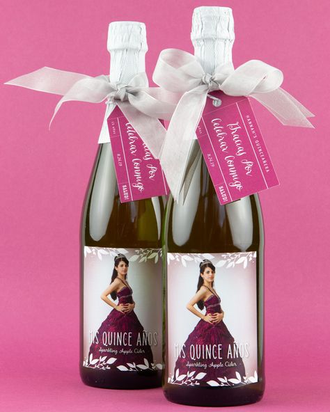 Quinceanera Sponsor Gifts, Quince Sponsor Gift Ideas, Quince Bottle Decoration, Quinceañera Favors Ideas, Quince Favors Ideas, Quince Recuerdos Ideas, Quince Party Favors, Party Favors Quinceanera, Quince Favors