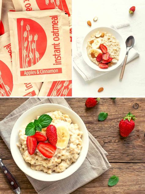 Instant Overnight Oats Recipes, Overnight Oats With Oatmeal Packets, Overnight Oats With Instant Oatmeal, Instant Oatmeal Overnight Oats, Overnight Oats Using Instant Oatmeal, Overnight Oats Instant Oatmeal, Overnight Oats With Packet Oatmeal, Uses For Instant Oatmeal Packets, Overnight Oats With Instant Oatmeal Packets