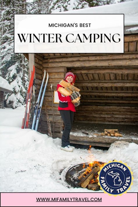 Best Places for Winter Camping in Michigan Camping In Michigan, Michigan Camping, Winter Getaways, Winter Travel Destinations, Midwest Travel, Travel Bucket List Usa, Travel Winter, Usa Travel Guide, Winter Getaway