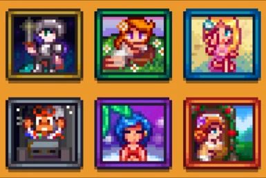 (CP) Hitme's Spouse Portraits Reworked Stardew Tips, Stardew Valley Layout, Stardew Valley Tips, Cozy Games, Building Games, I'm Busy, Games Images, Stardew Valley, Favorite Things List