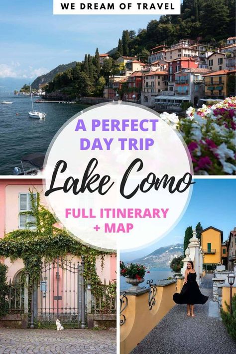 Lake Como Itinerary, Lac Como, Milan To Lake Como, Milan Italy Travel, Milan Travel, Comer See, Italy Itinerary, Lake Como Italy, One Day Trip