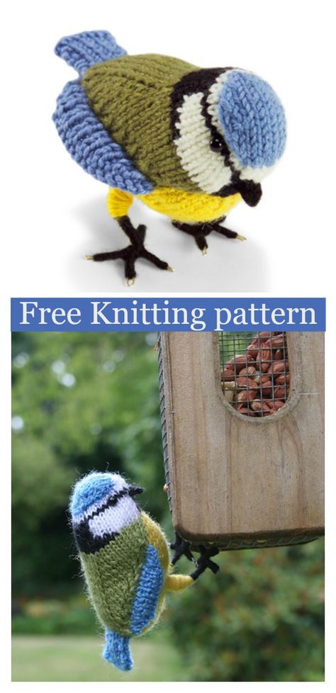 Knitting Animals, Crochet Bird Patterns, Knitted Doll Patterns, Knitted Toys Free Patterns, Animal Knitting Patterns, Bird Free, Crochet Birds, Animals Pattern, Pattern Knitting