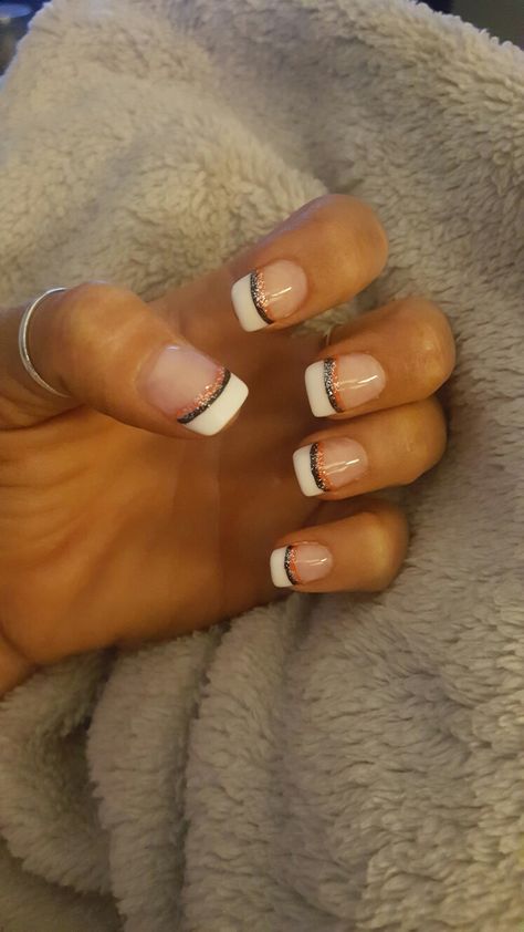 Football French Tip Nails, Harley Davidson Wedding Dresses, Harley Nails Designs, Harley Davidson Nails Ideas, Motorcycle Nails Designs, Harley Davidson Nails Design, Motocross Nails, Biker Nails Designs, Halloween Nails French Tip