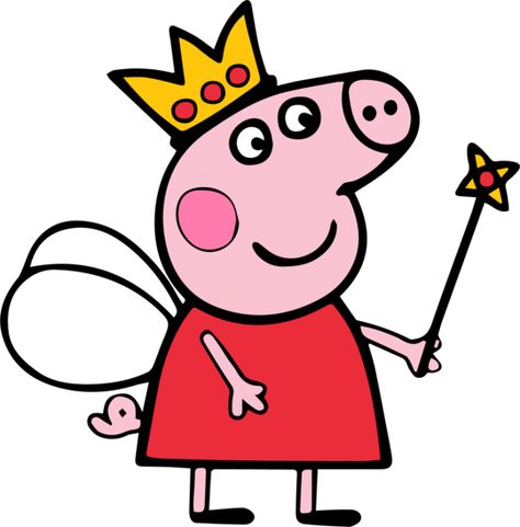 Peppa Pig Fairy | The Craft Chop Papa Pig Drawing, Pepper Pig Drawing, Peppa Pig Drawing Easy, Peppa Pig Pumpkin Painting, Pepa Pig Drawing, Peppa Pig Tattoo, Pig Drawing Easy, Peppa Pig Painting, Peppa Pig Svg