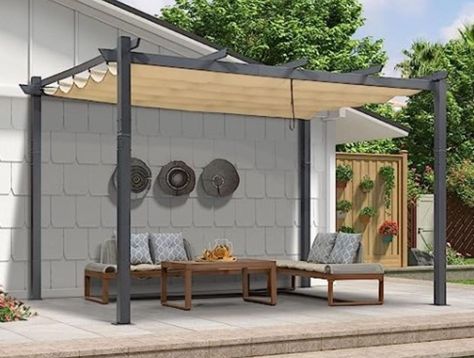 Trellis Pergola, Pergola Metal, Retractable Pergola Canopy, Grape Trellis, Retractable Shade, Sun Shade Canopy, Pergola Aluminium, Beach Shade, Grill Gazebo