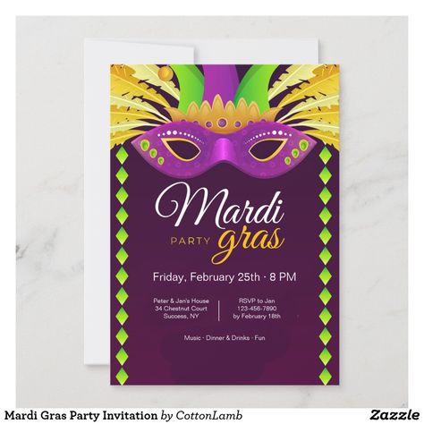 Mardi Gras Masquerade Party, Mardi Gras Cocktails, Mardi Gras Invitations, Masquerade Party Invitations, Mardi Gras Masquerade, Mardi Gras Party, Masquerade Party, Carnival Party, Paper Projects