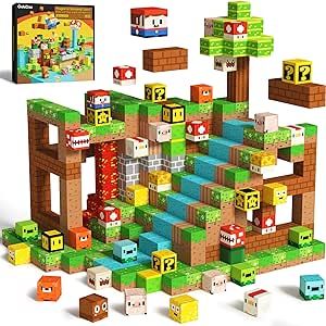 GobiDex 100PCS Magnetic Blocks Game-Based Kid Toys for Boys Girls 3+, Build Mine World with Magnets Cubes, 2024 Upgraded STEM Building Game Sensory Gift for Toddler Stem Bins, Sensory Kids, Stem Building, Mario Theme, Magnetic Blocks, Magnetic Games, Building Toys For Kids, Magnetic Building Blocks, Kids Toys For Boys