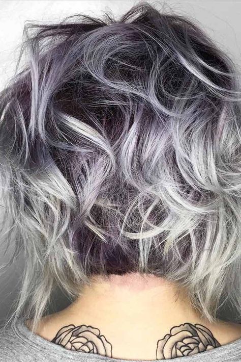 Inverted Bob Haircuts, Brown Bob, Inverted Bob Hairstyles, Silver Highlights, Hair 2018, Inverted Bob, Pixie Cuts, Grunge Hair, Grey Hair