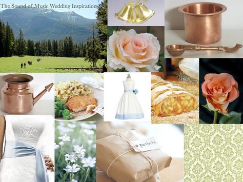 wedding inspiration based on The Sound of Music Sound Of Music Inspired Wedding, Sound Of Music Wedding, Sound Of Music Wedding Theme, Sound Of Music Party Theme, Sound Of Music Nursery Theme, Sound Of Music Party Ideas, Sound Of Music Nursery, Sound Of Music Party, Music Table Decorations