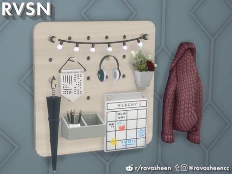 This entryway add-on is part of the 'Peg To Differ' pegboard series that makes it simple to create a pegboard storage system that works for every simmie. Mix and match colors, pick your size, and... Sims 4 Ravasheen Cc, Sims 4 Cc Ravasheen, Sims 4 Cc Ladder, Sims 4 Buildmode Cc, Sims 4 Ravasheen, Sims 4 Room Decor Cc, The Sims 4 Pack, Sims 4 Maxis Match, Furniture Cc