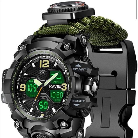 Tech Wear, Life Hacks Websites, Tactical Survival, Work Gear, Military Gear, Military Watches, Survival Gear, Tactical Gear, Digital Watch