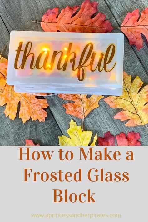 Lighted Glass Blocks Diy, Frosted Glass Diy, Orange Paper Craft, Paper Craft Easy, Glass Block Crafts, Lighted Glass Blocks, Craft Easy, Diy Blocks, Diy Crafts For Adults