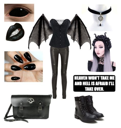 "Halloween costume idea #19 (Demon)" by shadow-cheshire ❤ liked on Polyvore featuring Balmain Halloween Costumes, Shoe Bag, Perfect Clothing, Outfit Accessories, Streetwear Brands, Halloween, Independent Design, Luxury Fashion, Clothes For Women