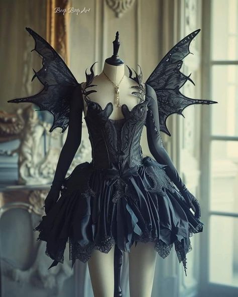 Elf Costume Dress, Halloween Evil Costumes, Spooky Fairy Costume, Halloween Dark Fairy Costume, Dark Fairy Diy Costume, Dark Fairycore Costume, Vampire Fairy Costume, Dark Pixie Costume, Dark Fairy Outfit Ideas