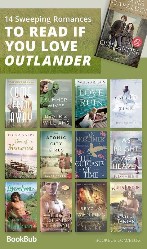 Still haven't found a book to get over your Outlander hangover? Check out this list of great romance books to find your next read. Time Travel Books, Romance Books Worth Reading, Historical Romance Books, Historical Fiction Books, Outlander Book, Best Books To Read, I Love Books, Romance Novels, Fiction Books