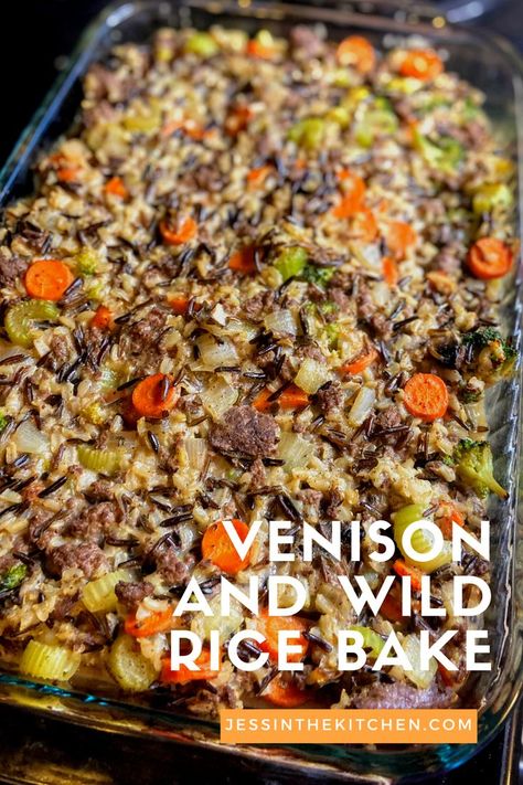 Wild Rice Bake, Elk Meat Recipes, Ground Venison Recipes, Christmas Iphone Wallpapers, Types Of Rice, Types Of Bellies, Elk Recipes, Venison Burgers, Deer Recipes