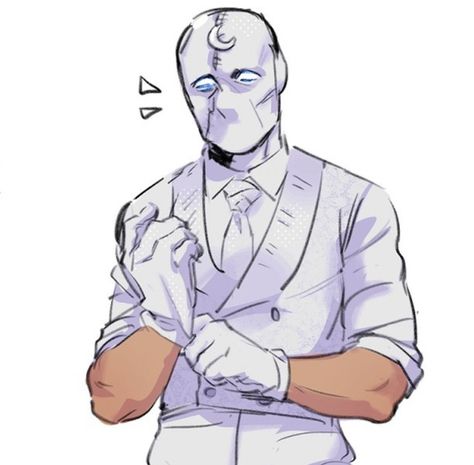 Steven Grant Fanart Cute, Mr Knight Fanart, Steven Grant Fanart, Knight Fanart, Moon Knight Comics, Mr Knight, Steven Grant, Marvel Moon Knight, Marvel Drawings