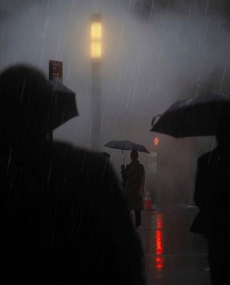 Paradis Sombre, Rainy City, I Love Rain, Dark Paradise, Walking In The Rain, Photographie Inspo, Dark Academia Aesthetic, Cinematic Photography, Dark Photography