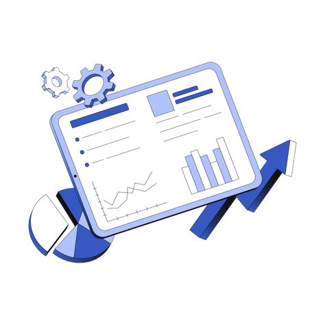 Analytics Illustration, Analytics Design, Data Icon, Business Analytics, Analytics Dashboard, Data Visualisation, Tablet Screen, Web Analytics, Graph Design