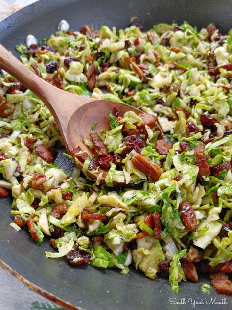 Sliced Brussels Sprouts Recipe, Shredded Brussel Sprout Recipes With Bacon, Sautéed Shaved Brussels Sprouts, Sautéed Shredded Brussels Sprouts, Sauteed Shredded Brussel Sprouts, Shredded Brussel Sprouts With Bacon, Shaved Brussels Sprouts With Bacon, Shredded Brussel Sprout Recipes Sauteed, Shredded Brussel Sprout Recipes