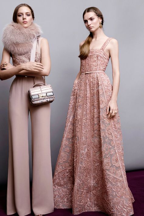 Elie Saab Pre-Fall 2015 Collection - Vogue Mode Rose, Fall 2015 Style, Outfit Inspired, 2015 Fashion, Elie Saab, Fall 2015, Long Dresses, Mode Inspiration, Beautiful Gowns