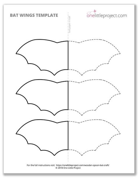 Bat Wings Printable Template Bat Bow Template, Bat Wing Pattern, Bat Crafts Preschool, Bat Wings Pattern, Bat Wing Template, Bats Crafts Preschool, Wings Printable, Halloween Diy Kids, Craft For Halloween