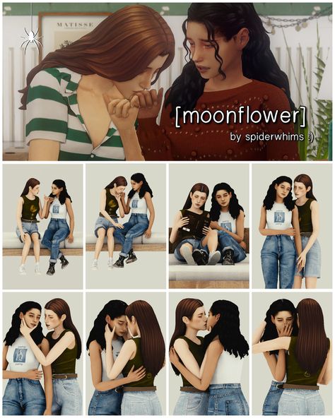 Sims 4 Romantic Pose Pack, Sims 4 Sapphic Cc, Sims 4 Marriage Poses, Wlw Sims 4 Cc, Sims Poses Cas, Sims 4 Pose Packs Couple, Deerytrait Sims 4 Cc, Sims 4 Solo Poses, Sims 4 Cas Poses