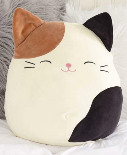 Cojines Aesthetic, Giant Squishmallow, Squishmallows Cat, Cushion Design Ideas, Cat Squishmallow, Best Teddy Bear, Cat Plushies, Clutch Sewing, Cat Soft Toy