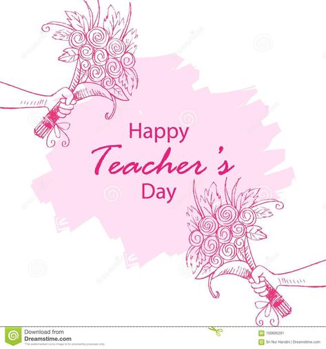 Teachers Day Theme, International Teachers Day, Happy Teachers Day Card, Hand Rose, Teachers Day Card, Teacher Day, Pink Day, Happy Teachers Day, Teachers Day