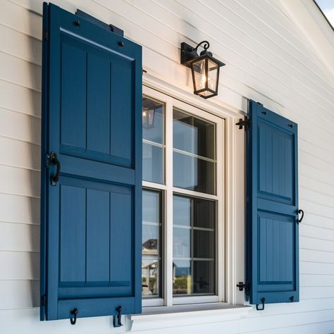 Shutter Color Ideas😍😍 Key West Shutters, Gray House With Shutters, Shutter Colors For Cream Siding, House Shutters Ideas, Teal Shutters, Navy Shutters, Shutter Colors, Door Paint, House Shutters