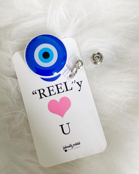 Get it?? 🙊 I designed the cutest Evil Eye 🧿 Retractable BADGE REELS to keep my boss babes 👩🏻‍⚕️👩🏼‍🎓👩🏽‍💻👩🏻‍💼👩🏽‍🔬 #fashionablyprotected ☺️ it’s been a customer favorite for years now! COMMENT BELOW FOR THE DIRECT LINK 🫶🏻@freshalamode #evileye #office #shopsmall #smallbusiness My Boss, Retractable Badge Reel, Boss Babe, Badge Reel, Small Shop, Evil Eye, The Cutest, Get It, Small Business