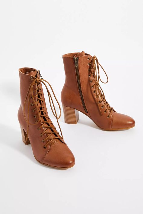 Silent D Prairie Lace-Up Boots | Anthropologie Oklahoma Musical, Clothing Fancy, Future Clothing, Lace Up Boots Women, What Could Have Been, Emo Dresses, Sewing Tips And Tricks, Weather Boots, Ellie Williams