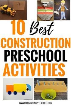 Physical Activities Preschool, Preschool Construction Activities, Construction Preschool Activities, Construction Theme Preschool Activities, Preschool Building Activities, Construction Dramatic Play, Construction Preschool, Construction Activities Preschool, Preschool Units Themes