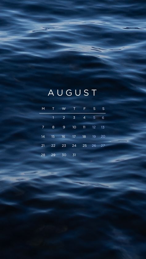 2023 August Calendar, Calendar August 2023, 2023 Phone Wallpaper, Motivation Calendar, August Planner, Calendar Aesthetic, Calendar August, Aesthetic Calendar, Aesthetic Water