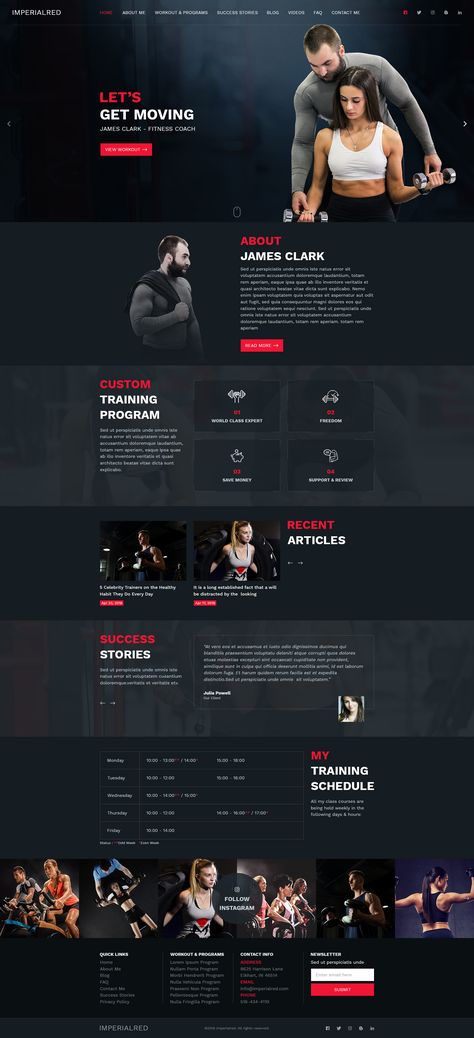 Personal Trainer Website, Marketing Books, Fitness Books, Business Fonts, Personal Fitness Trainer, Coach Website, Sports Website, Fitness Business, Website Page