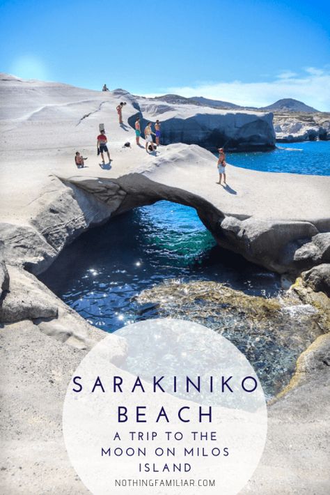 A Trip To The Moon, Sarakiniko Beach, Where Is Bora Bora, Best Island Vacation, Lanai Island, Milos Greece, Greece Honeymoon, Moon Beach, Greek Isles