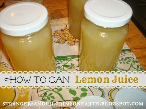 Diy Lemon Juice, Canning Lemons, Canning Juice, Lemon Juice Cleanse, Lemon Juice Recipes, Preserving Foods, Canning Fruit, Lemon Juicer, Lemon Trees