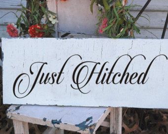 Hitched or Just Hitched- Wedding Sign STENCIL- 7 sizes- Create Your Own Wedding Signs! Stenciled Doors, Wedding Stencils, Stencil Lettering, Welcome Stencil, Just Married Sign, Candy Bar Sign, Wedding Sign Decor, Engagement Signs, Romantic Signs