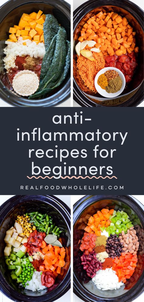 50+ Anti-Inflammatory Recipes for Beginners Non Inflammatory Diet, Inflammation Diet Recipes, Inflammation Foods, Anti Inflammation Recipes, Inflammation Diet, Best Diet Foods, Plant Based Diet Recipes, Diet Meals, Anti Inflammation