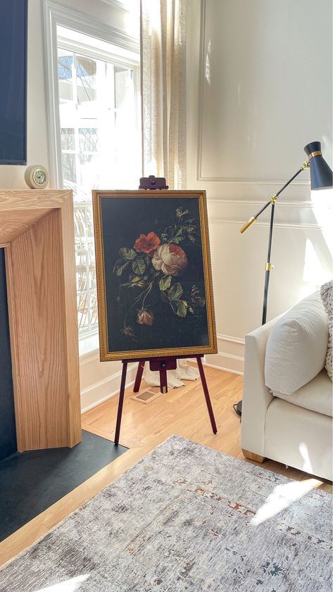 MEEDEN Wood Display Tripod Easel … curated on LTK Art On Easel Living Room, Easel Home Decor, Easel Decoration Ideas For Home, Art Easel Decor, Painting Display Ideas, Easel Decoration Ideas, Easel Decor, Fireplace Mantle Decor, Etsy Decor