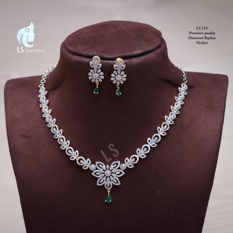 Diamond Necklace Set Indian With Price, Dimond Neckless Jewelry, Wedding Jewelry Sets Bridal Jewellery, Bridal Diamond Necklace, Diamond Jewelry Set, Diamond Pendants Designs, Necklace Set Indian, Diamond Pendant Sets, Fancy Jewellery Designs