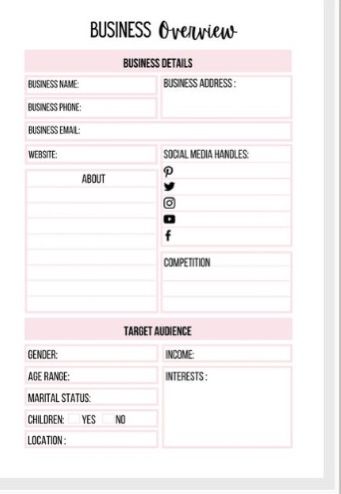 Aesthetic Names For Small Business, Small Business Pricing Guide, Product Pricing Worksheet, Business Planner Printables, Craft Business Plan, Work Templates, Wig Business, Autumn Planner, Startup Business Plan Template