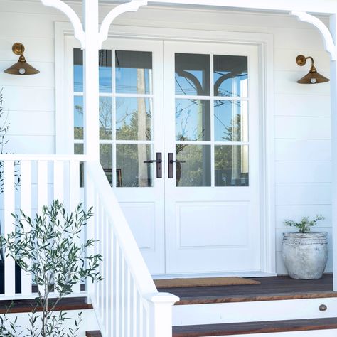 Joinery Design, Cottage Exterior, Front Deck, Beautiful Cottages, Beach Road, Hamptons House, Entry Way, Coastal Cottage, Facade House