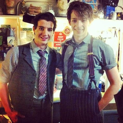 Jack Scott and Mike Faist as the Delancey brothers in Newsies! Mike Faist As Jack Kelly, Newsies Mike Faist, Delancey Brothers Newsies, Mike Faist Newsies, Mike Fiast, Newsies Cast, Newsies Broadway, Jack Kelly, Mike Faist