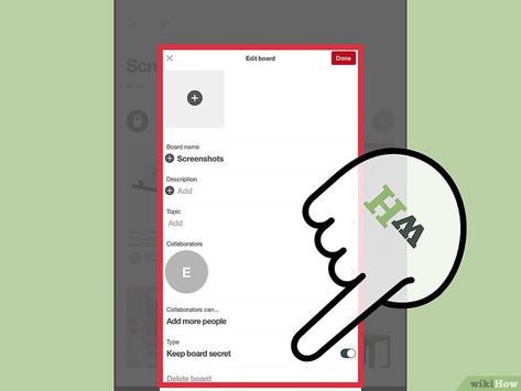 3 Ways to Delete a Board on Pinterest - wikiHow Pinterest Training, App Drawer, Pinterest Tutorial, Delete Pin, Pinterest Help, Pinterest Tutorials, Pinterest Hacks, Writing Posters, Unorganized Idea