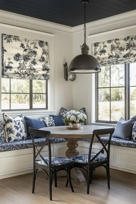 21 Breakfast Nook Ideas To Create A Cozy Space Nook Dining Ideas, Kitchen Sitting Area Ideas Small Spaces, Built In Breakfast Nook Corner, Cottage Breakfast Nook, Corner Dining Nook, Kitchen Nook Bench, Farmhouse Breakfast Nook, Corner Breakfast Nook, Breakfast Nook Decor